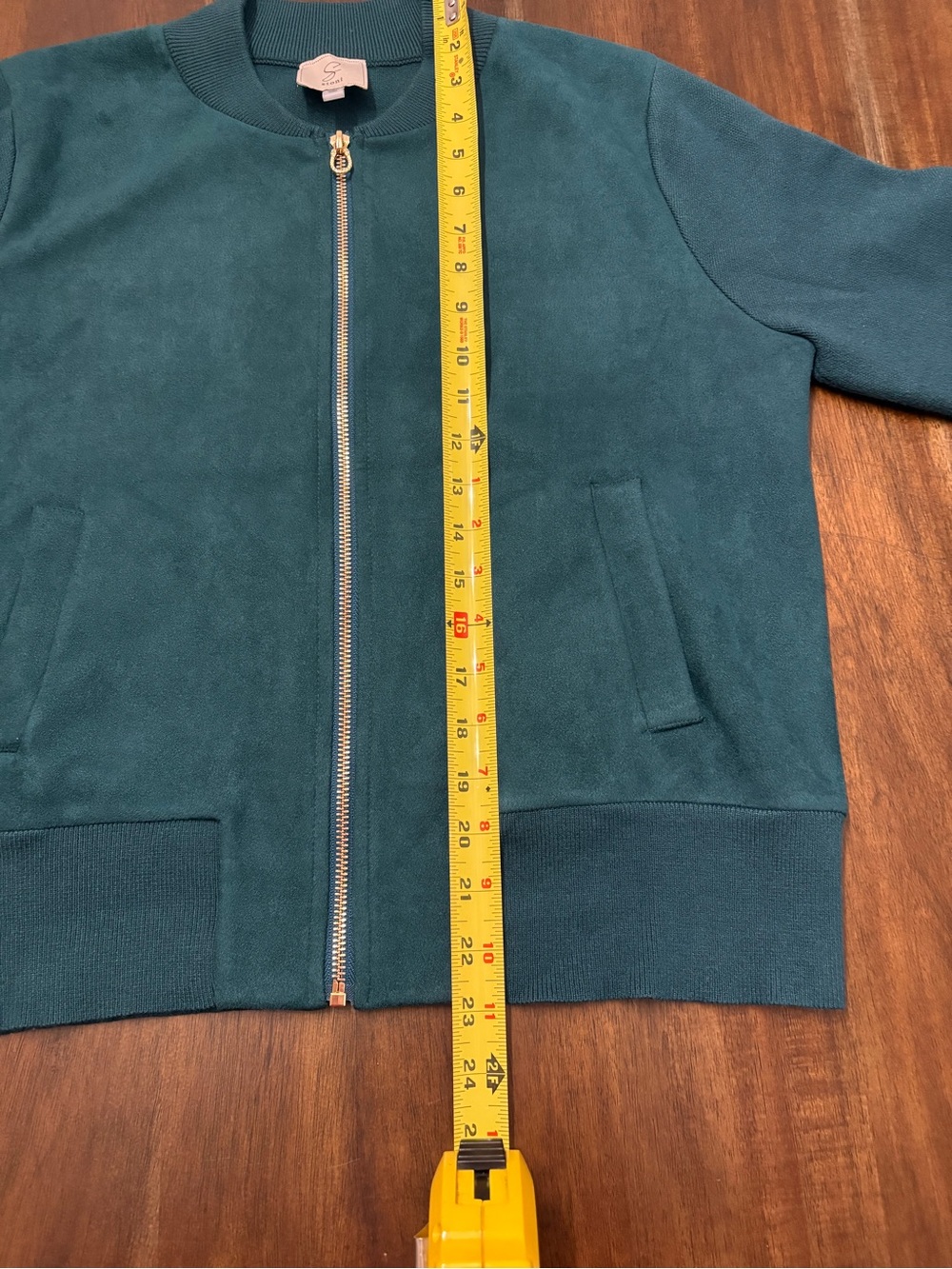 Women's Teal Zip Bomber Jacket by Sioni